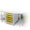 Cassettiera h.76cm per Tavoli a 60° - WHITE (BIANCO)