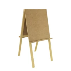 Cavalletto porta fogli bifacciale e pieghevole per pittura 60x69x120H cm