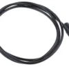 Cavetto con spine a banana Ø 4 mm nero 1m