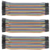 120 cavi jumper - 40 F/F + 40 M/M + 40 F/M (21 cm)