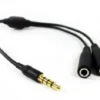 Cavo Adattatore Andrea C-100 Adapter Cable da 1 jack 3.5mm (M) a 2 jack 3.5mm (F)