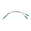 Cavo Adattatore Andrea Y-100 Green Splitter Cable da 1 jack 3.5mm (M) a 2 jack 3.5mm (F)
