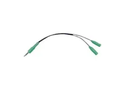 Cavo Adattatore Andrea Y-100 Green Splitter Cable da 1 jack 3.5mm (M) a 2 jack 3.5mm (F)