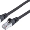 Cavo di rete Patch in rame Cat. 6A Nero SFTP 15 mt