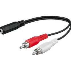 Cavo Stereo Jack 3.5 mm F a 2x RCA M 0,20 mt