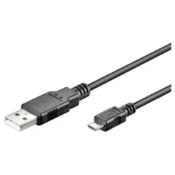 Cavo USB 2.0 A maschio/Micro B maschio 1,8m Nero