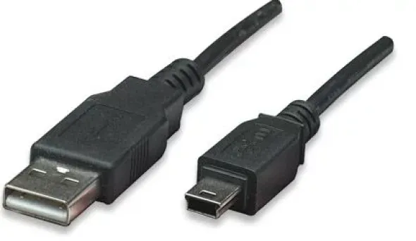 Cavo USB 2.0 A maschio/mini-USB B 5 pin maschio 4,5 m Nero