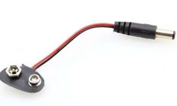 CLIP PER BATTERIA 9V CON CONNETTORE JACK