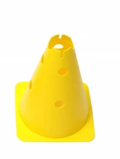 Cono forato alt. 30 cm con 8 fori - Colore giallo