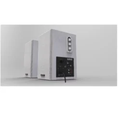 Coppia di casse da parete 100W RMS - Bianco (con ingresso microfono)
