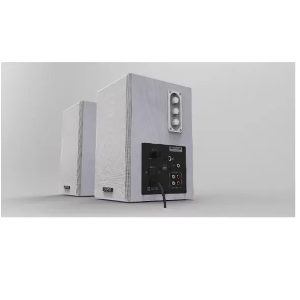 Coppia di casse da parete 100W RMS - Bianco (con ingresso microfono)