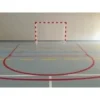 Coppia porte pallamano in acciaio, trasportabili, m. 3x2