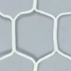 Coppia reti calcetto, maglia esagonale, in treccia di nylon diametro mm. 3