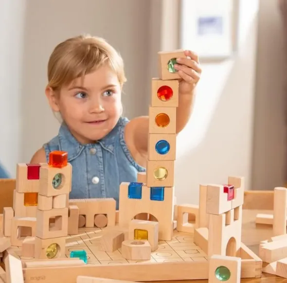 Costruzioni in legno e traslucidi - Set da 82