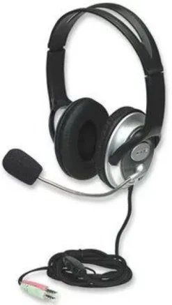Cuffia Stereo Classica con Microfono (doppio jack)