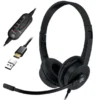 Cuffie con microfono AC-155 USB on-ear stereo (USB-C + Adattatore USB-A)