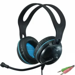 Cuffie con microfono EDU-455 over-ear stereo con 2 jack da 3,5 mm per PC