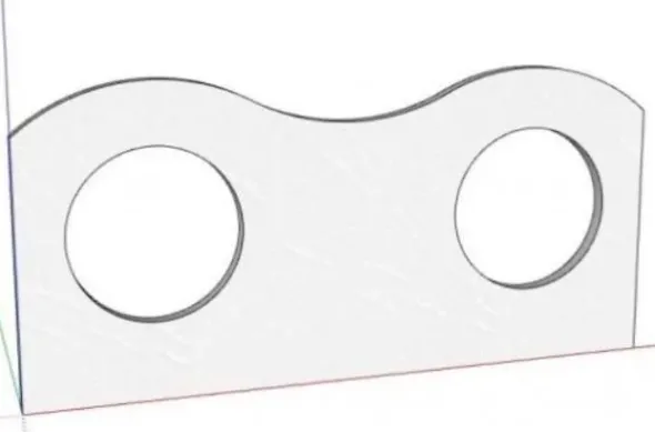 Cuscino da parete a onda con fori per pannelli Interactive