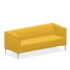 Divanetto 179x74x42-71H con braccioli color giallo