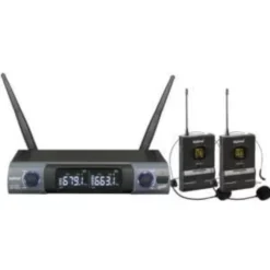 Doppio radiomicrofono UHF ad archetto