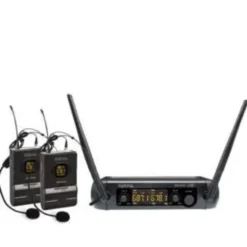 Doppio radiomicrofono UHF archetto