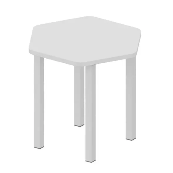 EsaTavolo scuola secondaria - Latte - 61x54x76H cm