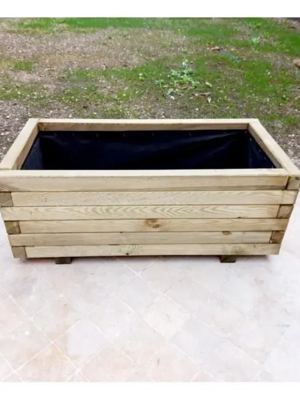 Fioriera in pino massiccio 40x90x30,5h cm