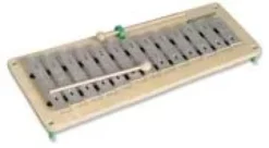Glockenspiel diatonico alto impilabile 13+3 note