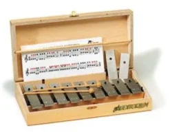 Glockenspiel diatonico soprano con scatola 9+3 note