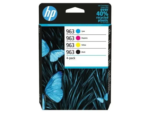 HP 963 - Confezione 4 colori nero, giallo, ciano, magenta