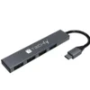 Hub USB-C 3.2 a 4 porte USB-A Slim in Metallo