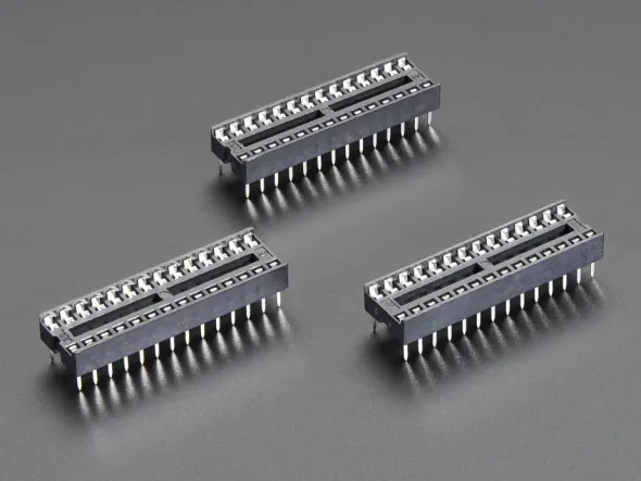 IC Socket - for 28-pin 0.3" Chips - Pack of 3