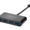 Kensington UH4000 - Hub - 4 x SuperSpeed USB 3.0 - desktop
