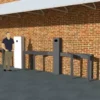 Kit fotovoltaico a muro per Ricarica autonoma Bici 2 x 4 stalli