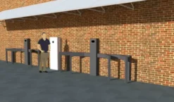 Kit fotovoltaico a muro per Ricarica autonoma Bici 2 x 4 stalli