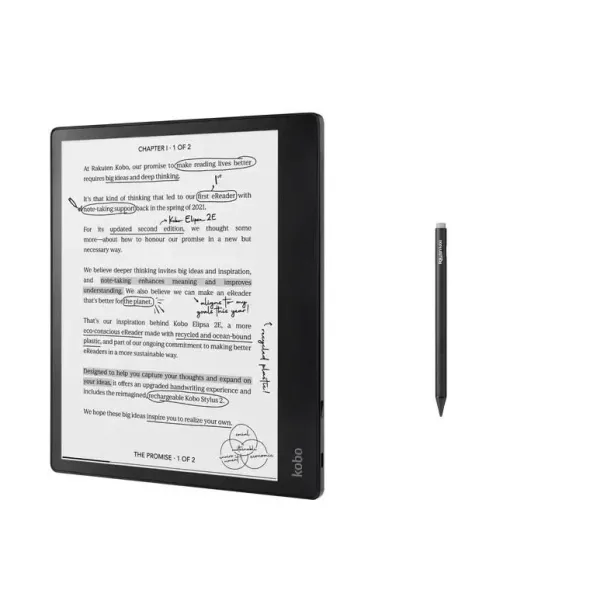 Kobo Elipsa 2E con Stylus - Ebook Reader 10,3" con penna