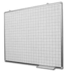 LAVAGNA BIANCA MAGNETICA QUADRETTATA - 180 x 120 CM