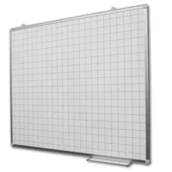 LAVAGNA BIANCA MAGNETICA QUADRETTATA - 200 x 120 CM