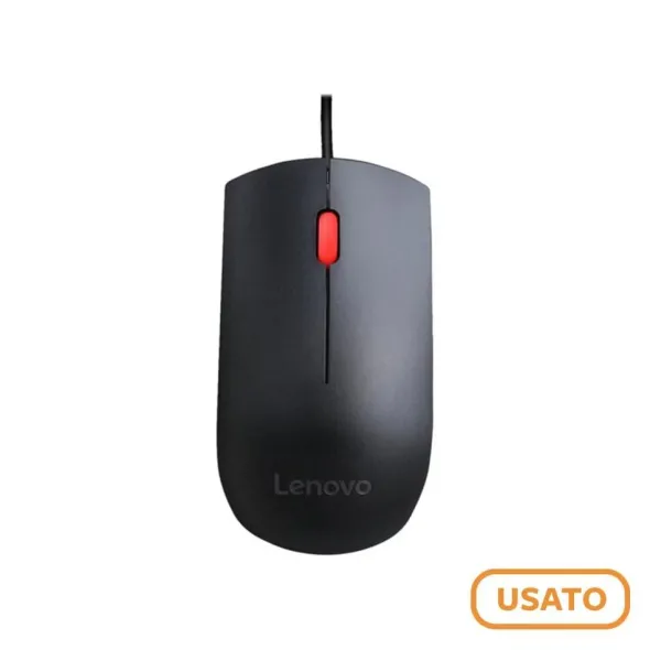 Lenovo Essential - Mouse ottico - 3 pulsanti - cablato USB - USATO