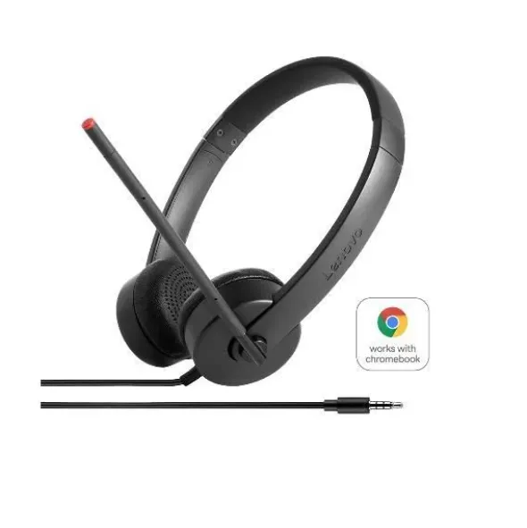 Lenovo Essential Stereo Analog Headset - Cuffie con microfono a jack singolo