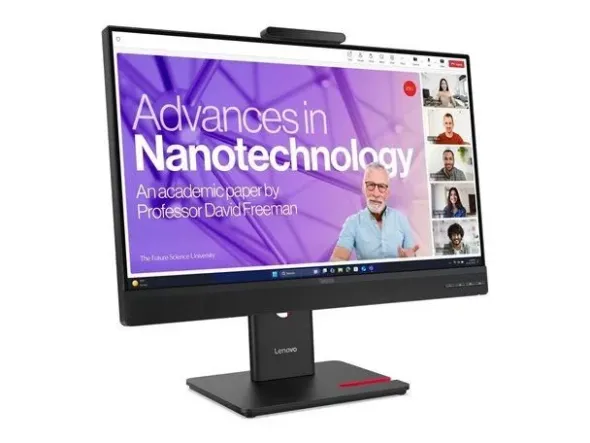 Lenovo ThinkVision T24-4v Monitor 23,8" FHD IPS HDMI/VGA/DP/USB-C Multim. con Webcam