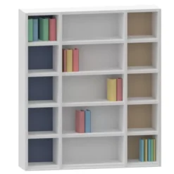 Libreria con schiena colorata - 184X43X215