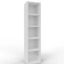 LIBRERIA CUBO - MODULO BASE 6 RIPIANI L51/H214 cm - BIANCA