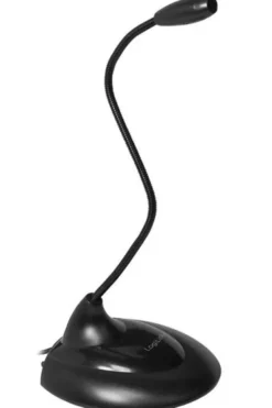 Microfono con Base di Appoggio e Collo Flessibile (jack singolo 3,5mm)