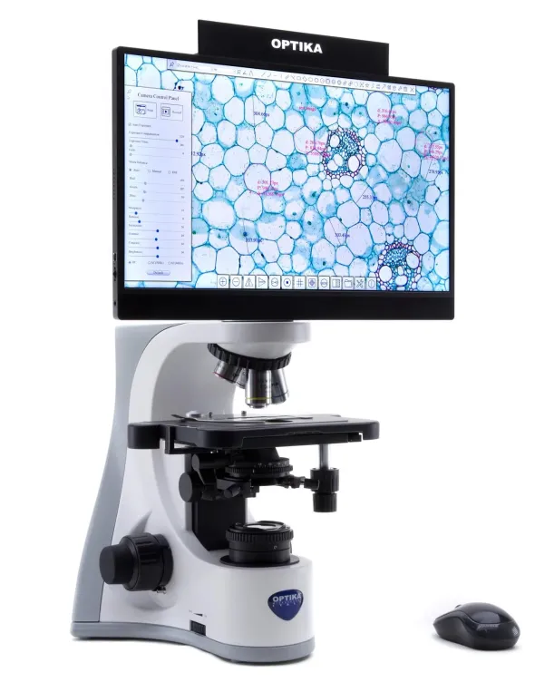 Microscopio biologico digitale 1000x con schermo 15.6" in 4K