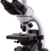 Microscopio trinoculare 1000x, obiettivi E-PLAN, tavolino belt drive, illuminazione X-LED