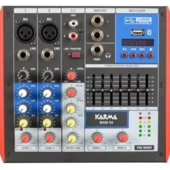 Mixer microfonico 4 canali