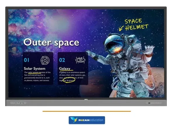 Monitor interattivo Benq RM7504 75" 4k Ultra-HD con GMS e Android 13 +Wifi/BT e Mozaik