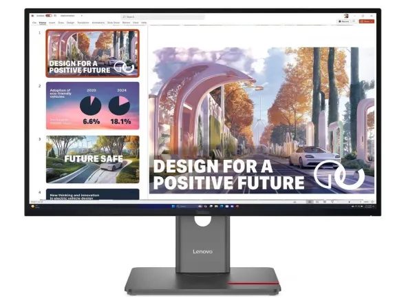Monitor Lenovo ThinkVision P27QD-40 27", QHD, 120 Hz, IPS, 350 cd/m², HDMI, DisplayPort