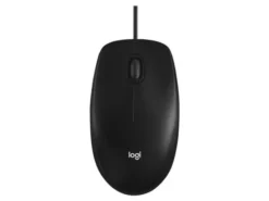 Mouse Logitech M100 - 3 pulsanti - cablato - USB - nero